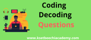 Read more about the article Coding and decoding aptitude questions with answers