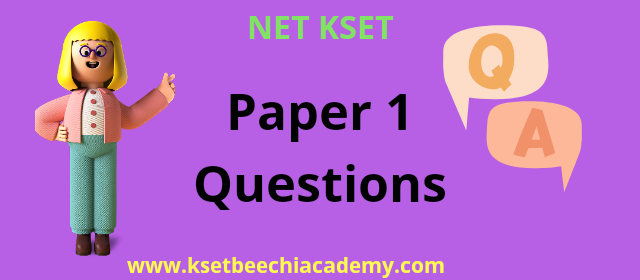 paper 1 questions for nta net kset